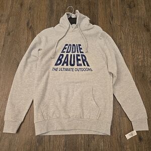 Eddie Bauer Men’s Ultimate Outdoors Hoodie Gray Size Medium NWT